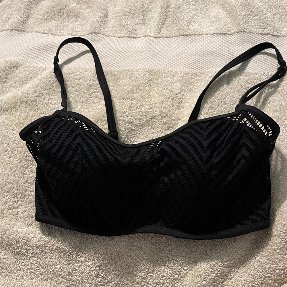 Freya Black Textured bikini Size US 30G/UK 30F